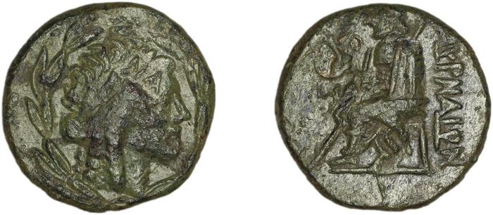 Smyrna Milne 1928 Period XVI J, реверс, bm