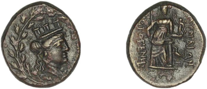 Smyrna Milne 1928 Period XVII M, реверс, bm