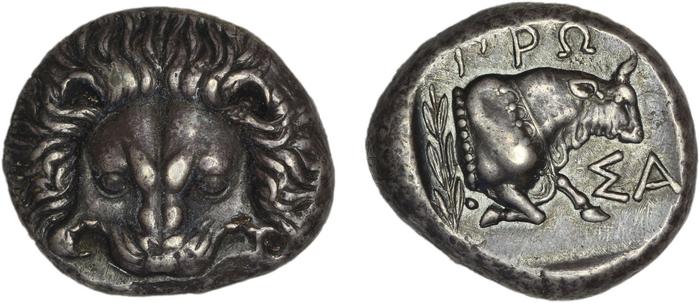 реверс Samos Barron 1966 Class X tetradrachms