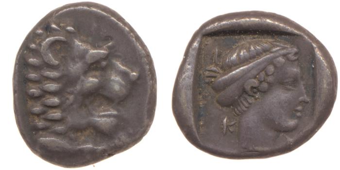 Cnidus Cahn 1970 Series VI, реверс, bm