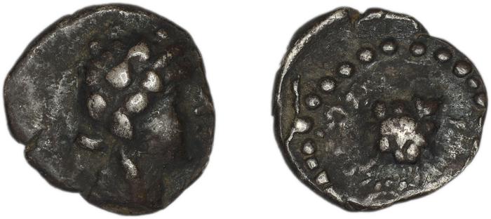 Myndus Zabel and Meadows 2002 Group C Trihemiobols, реверс, bm