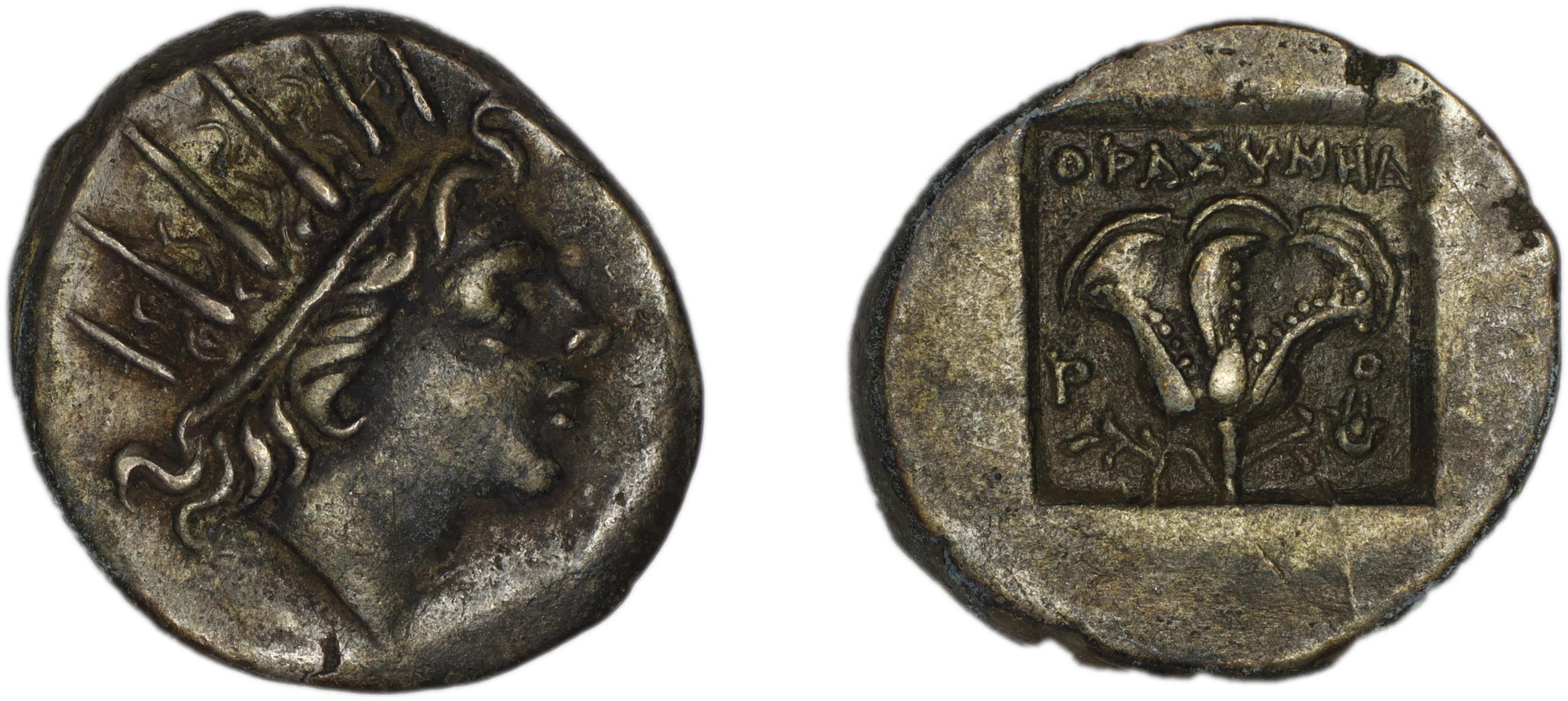 Rhodes Jenkins 1989 Group E drachms, аверс, bm