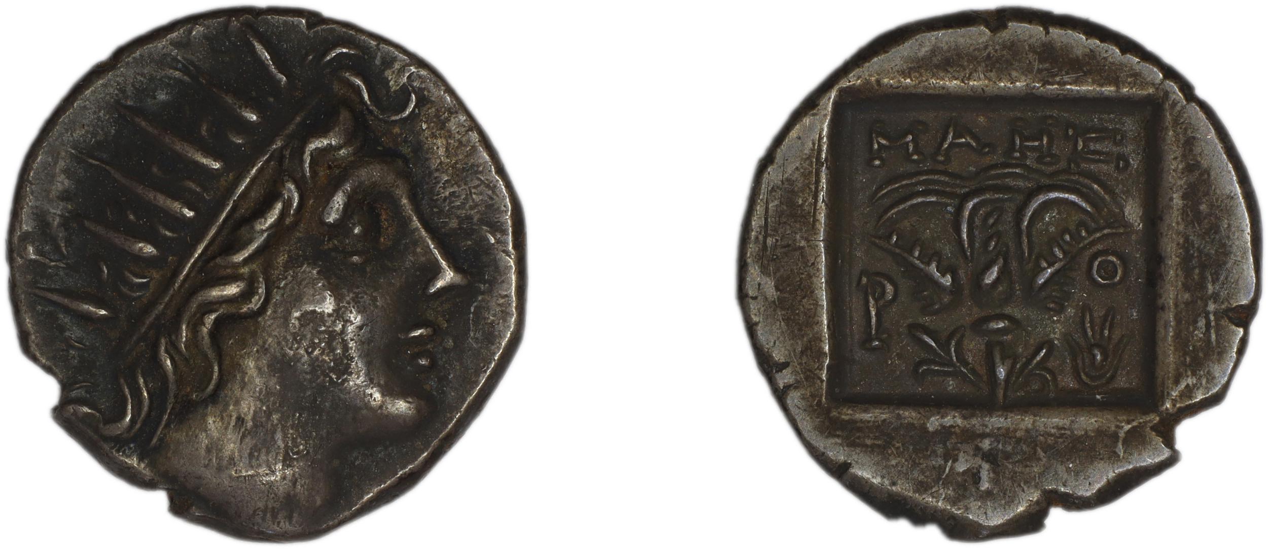 Rhodes Jenkins 1989 Group E drachms, аверс, bm