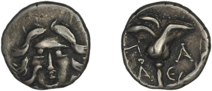 Mylasa Akarca 1959 12, реверс, bm