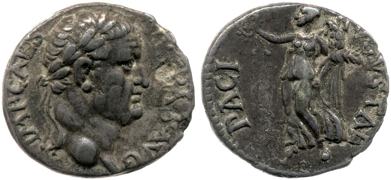 RIC II, Part 1 (second edition) Vespasian 1406, аверс, Британский музей
