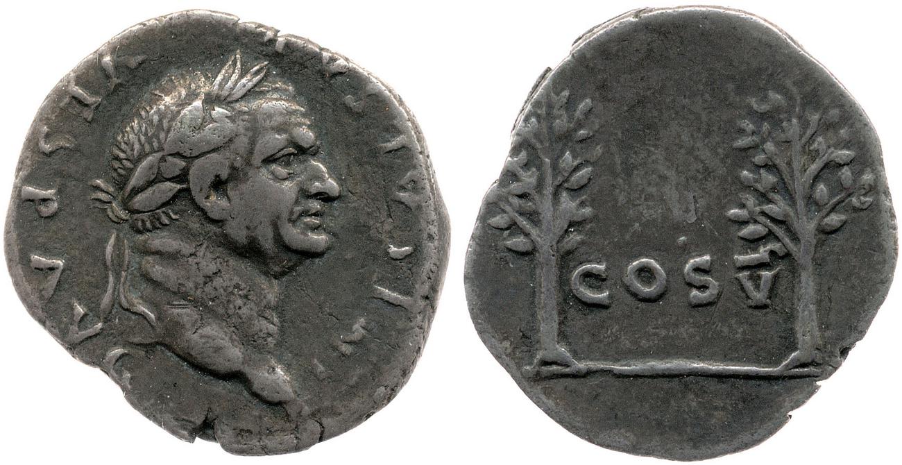 RIC II, Part 1 (second edition) Vespasian 681, аверс, Британский музей