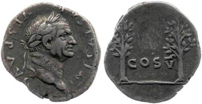 RIC II, Part 1 (second edition) Vespasian 681, реверс, Британский музей