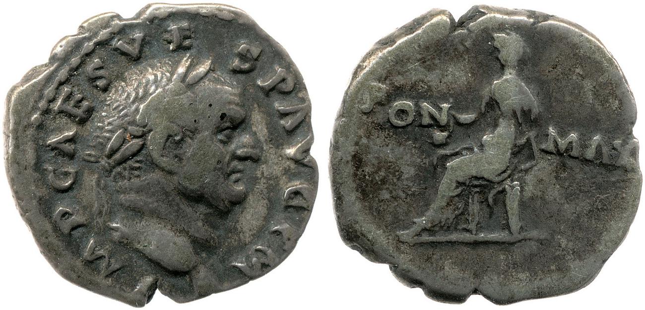 RIC II, Part 1 (second edition) Vespasian 45, аверс, Британский музей