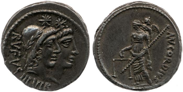 RRC 463/1a, реверс, bm