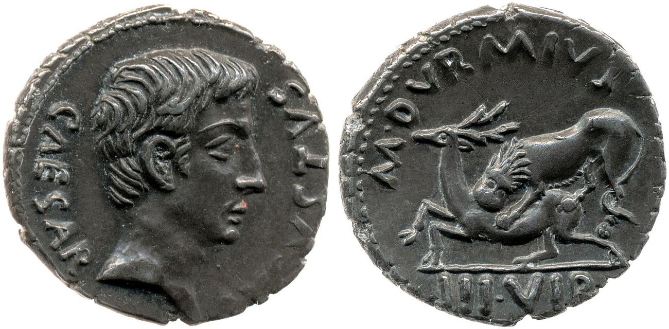 RIC I (second edition) Augustus 318, obverse, bm