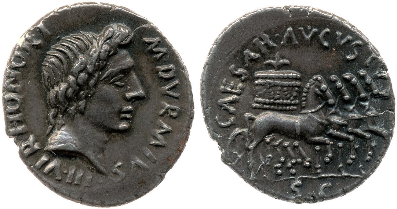 RIC I (second edition) Augustus 313, аверс, bm
