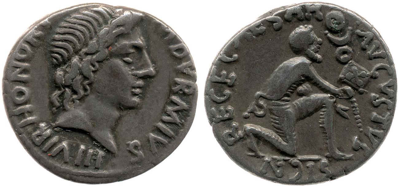 RIC I (second edition) Augustus 315, аверс, bm