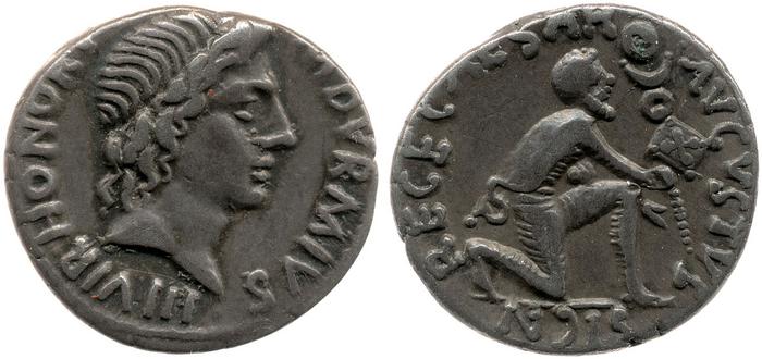 RIC I (second edition) Augustus 315, реверс, bm
