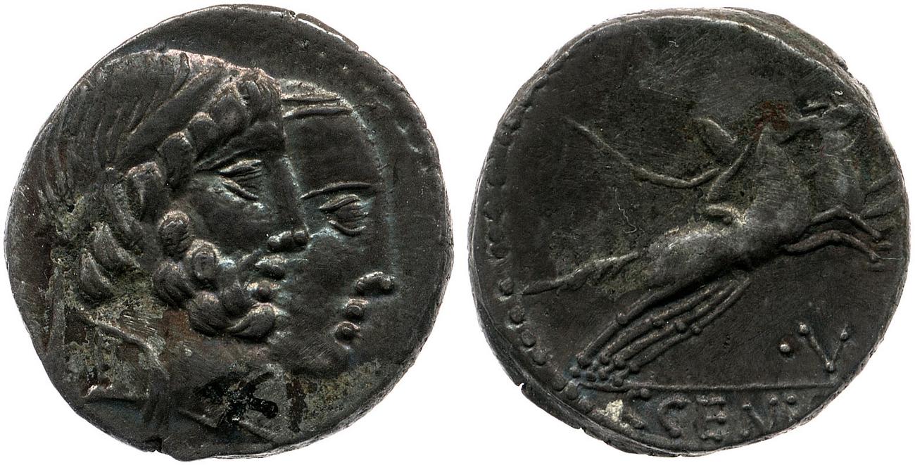 RRC 346/1g, аверс, Британский музей