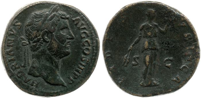 RIC II, Part 3 (second edition) Hadrian 2266, реверс, Британский музей