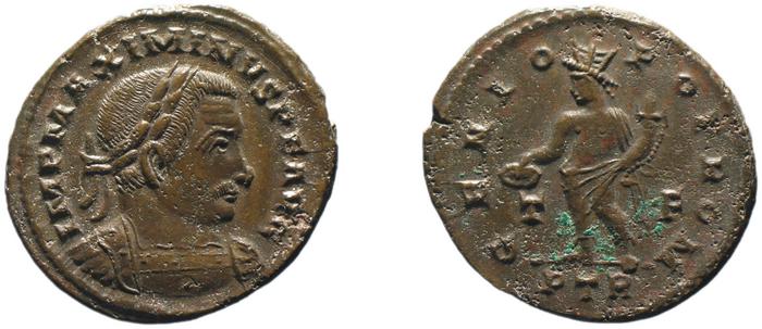 RIC VI Treveri 845a, реверс, bm