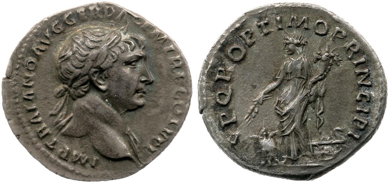 obverse RIC II Trajan 166