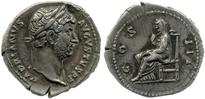 RIC II, Part 3 (second edition) Hadrian 914, реверс, bm