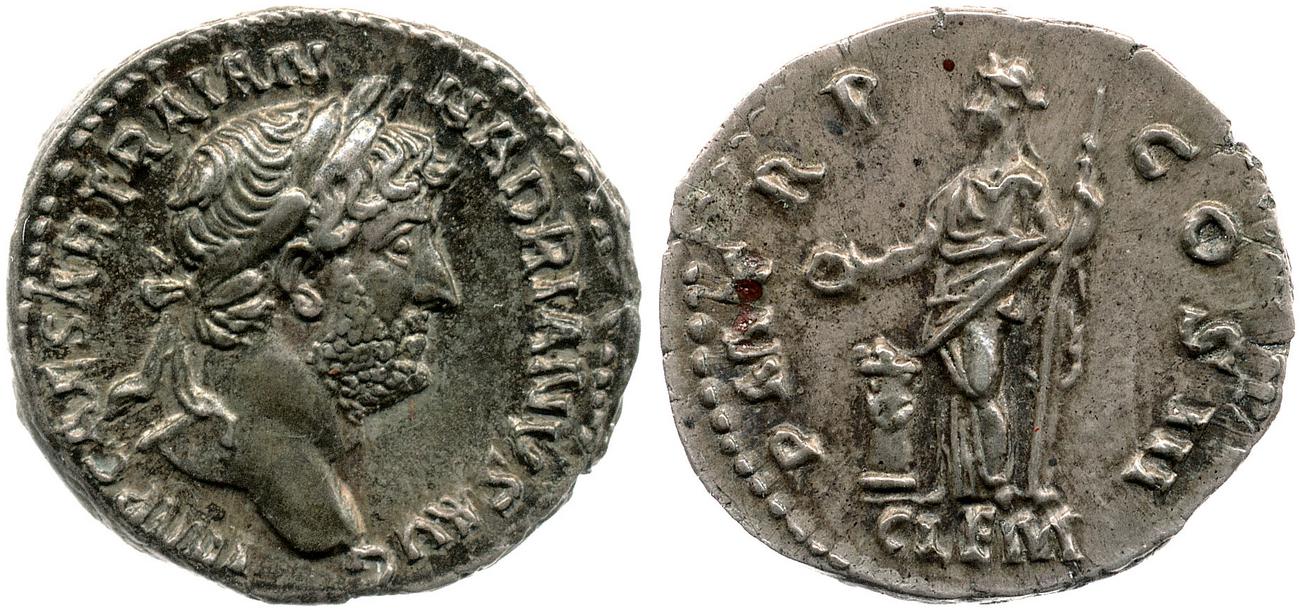 аверс RIC II, Part 3 (second edition) Hadrian 497