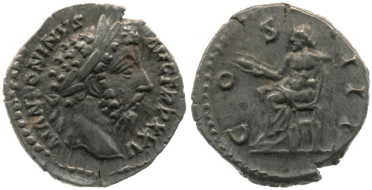 RIC III Marcus Aurelius 227, аверс, Британский музей