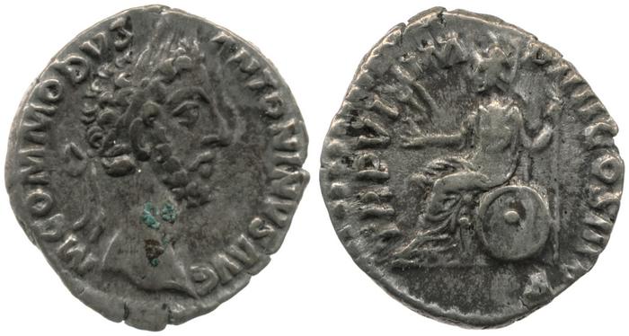 RIC III Commodus 12, reverse, bm