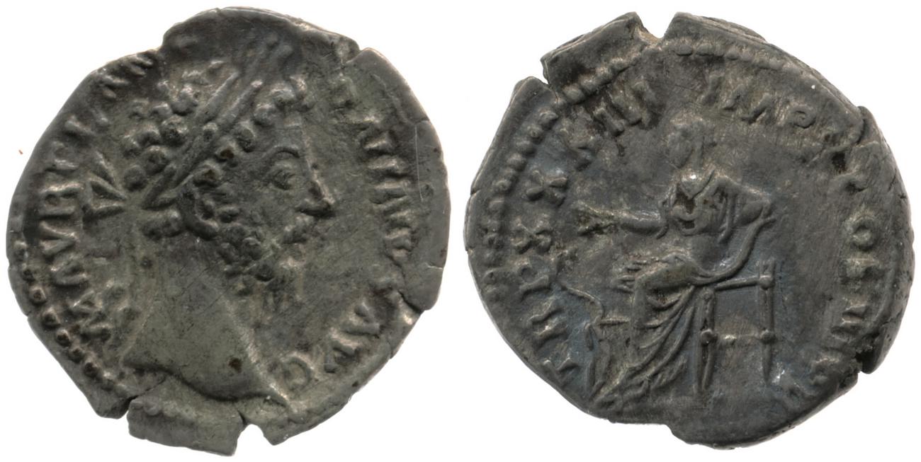 аверс RIC III Marcus Aurelius 403