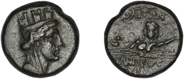 Hieropolis Castabala Robert 1964 14-17, реверс, bm