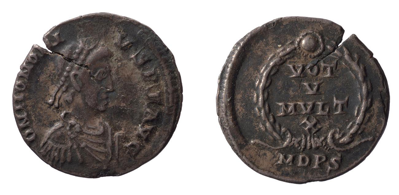 RIC IX Mediolanum 27B, аверс, Британский музей