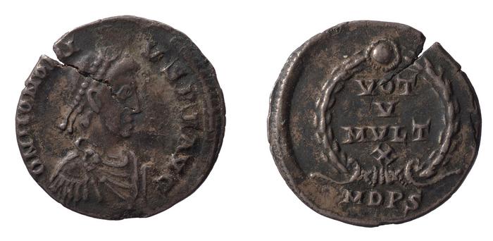 RIC IX Mediolanum 27B, реверс, Британский музей