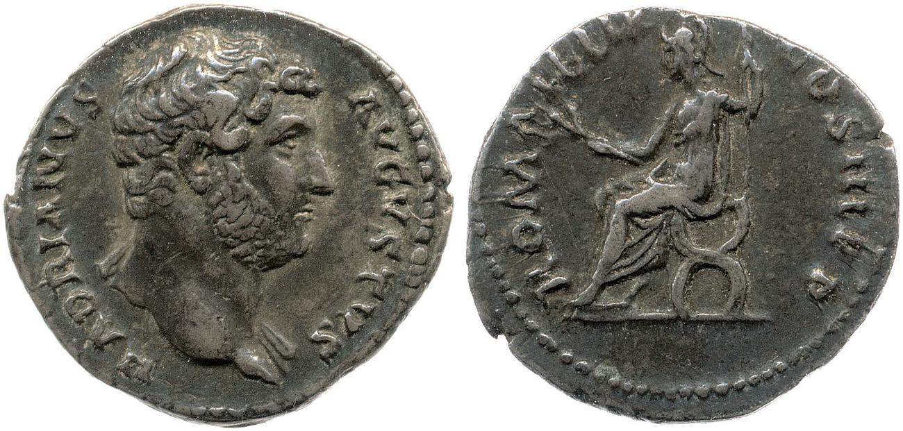 аверс RIC II, Part 3 (second edition) Hadrian 1120