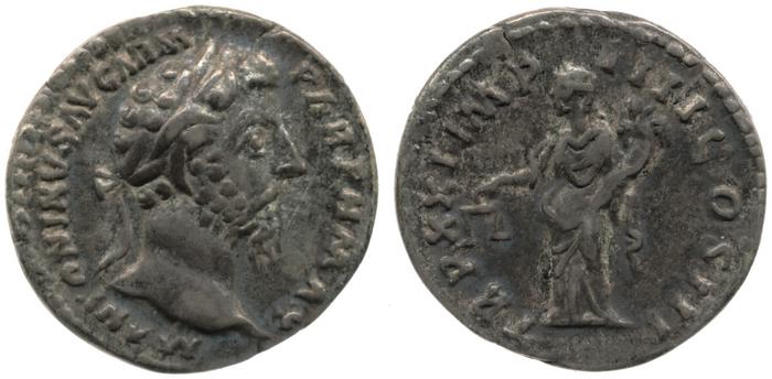 RIC III Marcus Aurelius 171, реверс, bm
