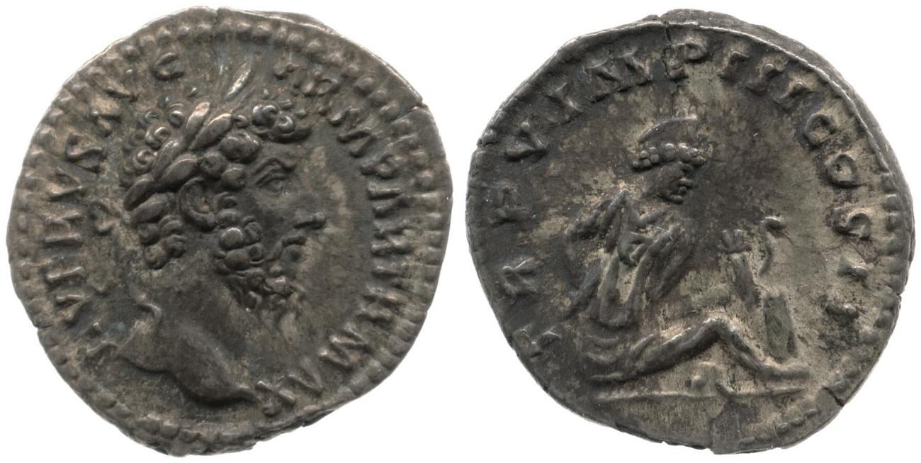 RIC III Marcus Aurelius 540, аверс, Британский музей