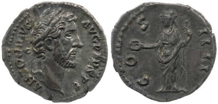 RIC III Antoninus Pius 129, реверс, bm
