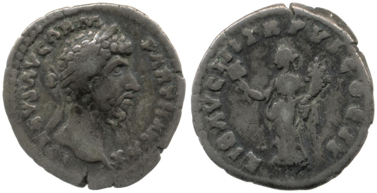 RIC III Marcus Aurelius 546, аверс, Британский музей