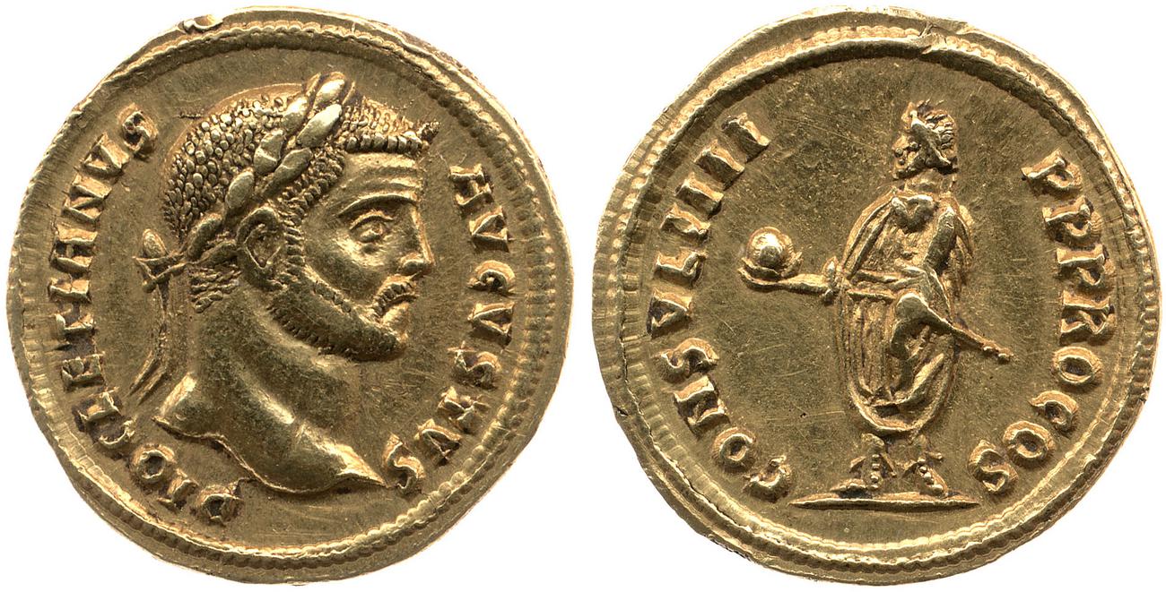 аверс RIC V Diocletian 307