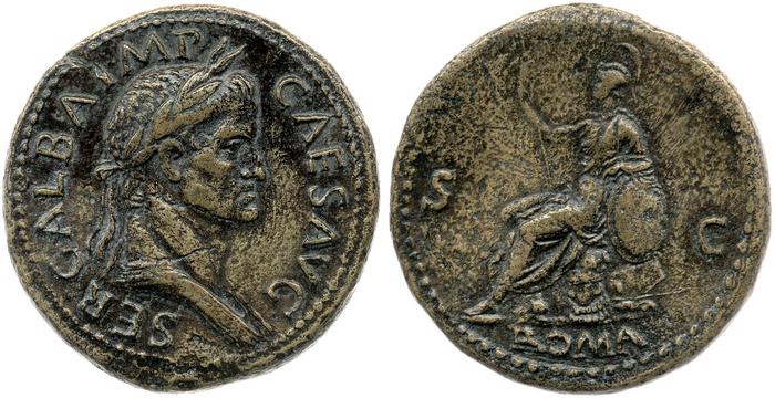 RIC I (second edition) Galba 240, реверс, Британский музей