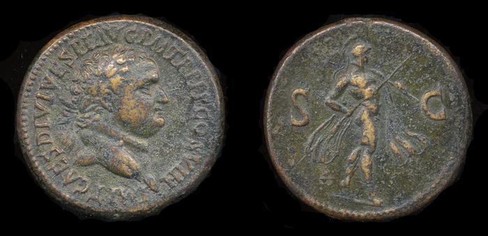 RIC II, Part 1 (second edition) Titus 499, реверс, bm