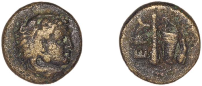 реверс Erythrae Kinns 1980 Period II.1, AE 5