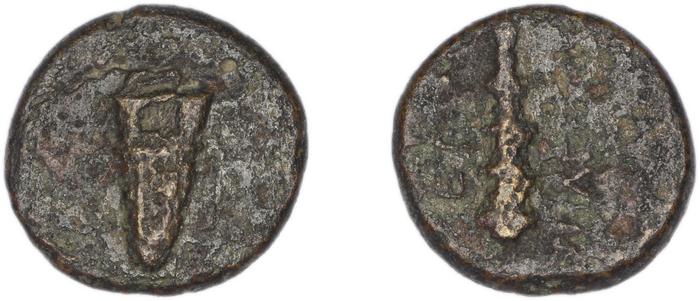 Erythrae Kinns 1980 Period III.1, AE 6, реверс, Британский музей