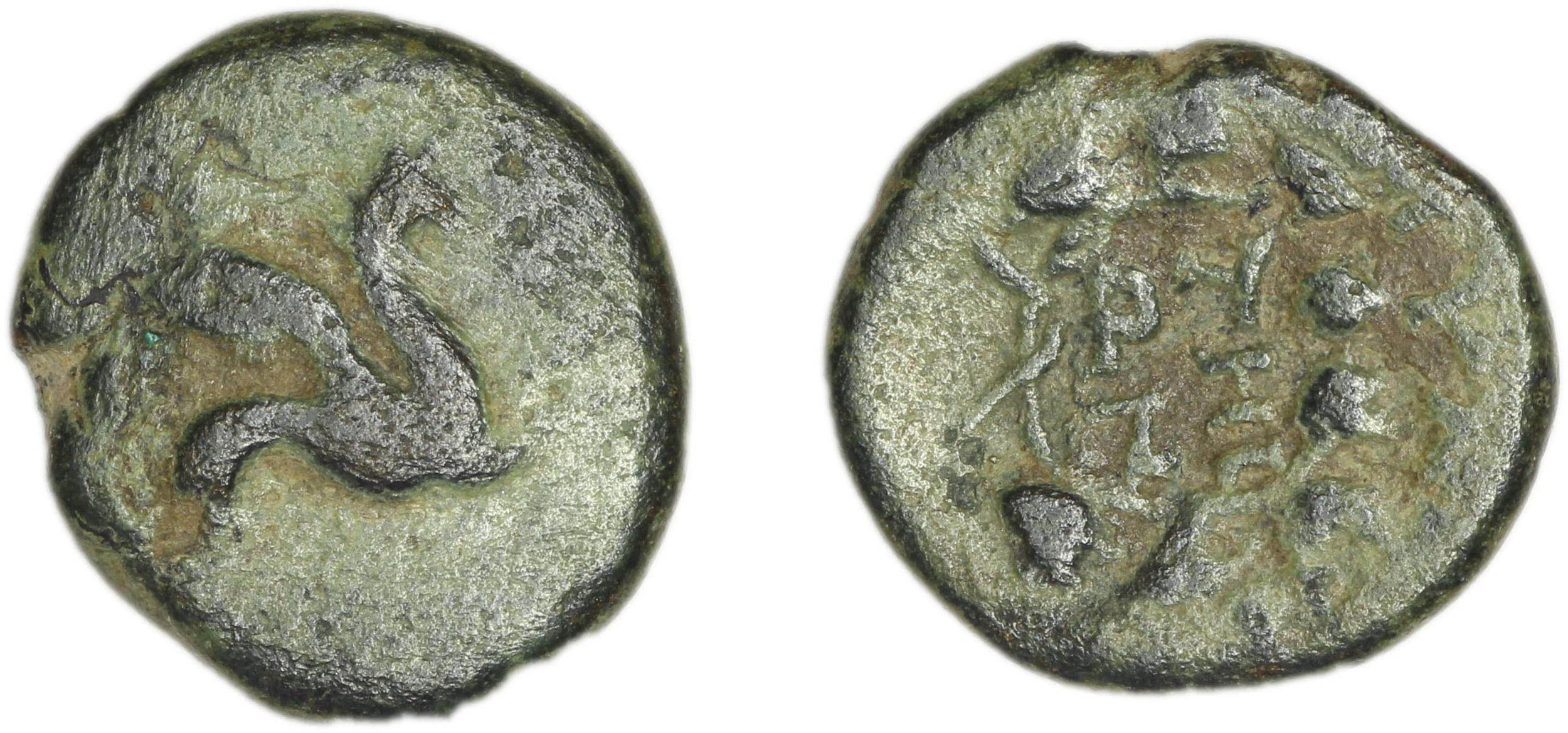 Teos Kinns 1980 Period I.2, AE 9, аверс, Британский музей