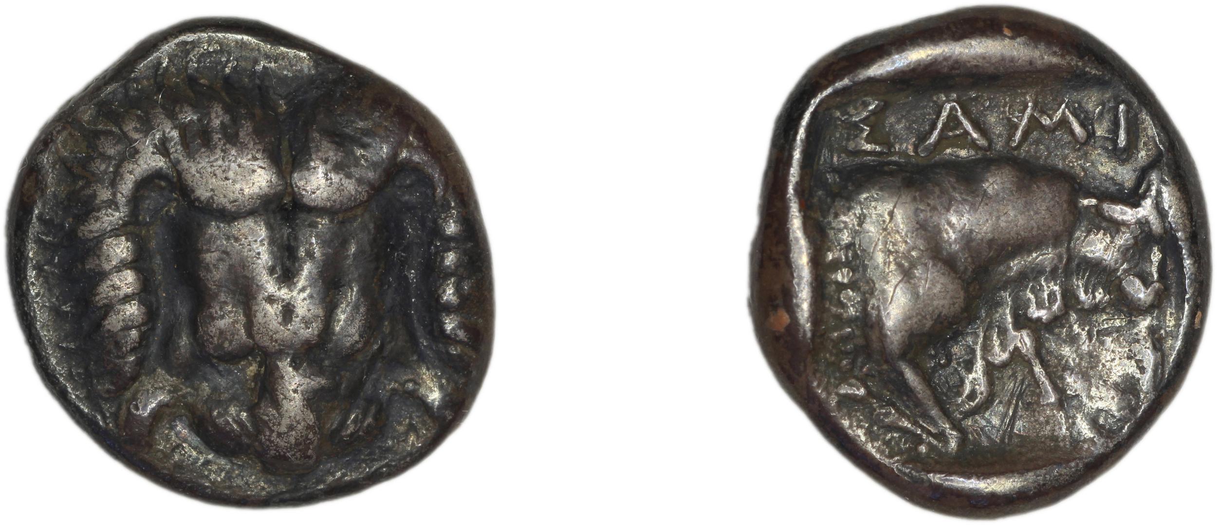 Samos Barron 1966 Class IX, tetradrachms and drachms, аверс, bm