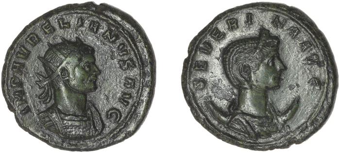 реверс RIC V Aurelian and Severina 2