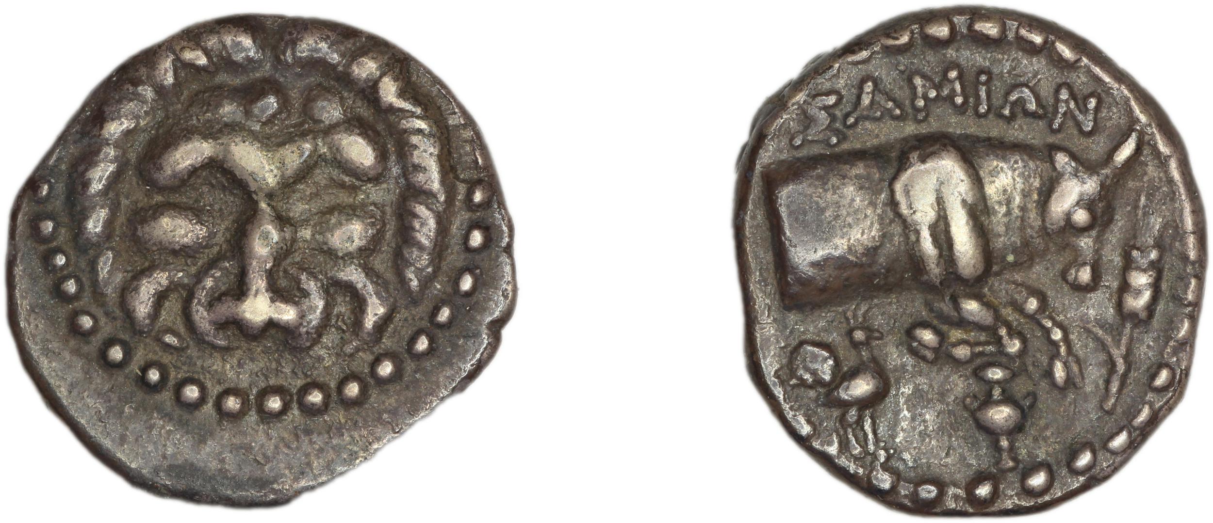 Samos Barron 1966 Last silver tetrobols, аверс, bm