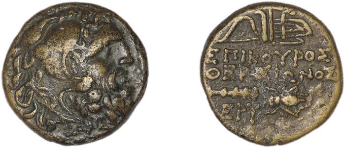 Erythrae Kinns 1980 Period III.2, AE 10, реверс, Британский музей