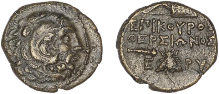 Erythrae Kinns 1980 Period III.2, AE 10, реверс, Британский музей