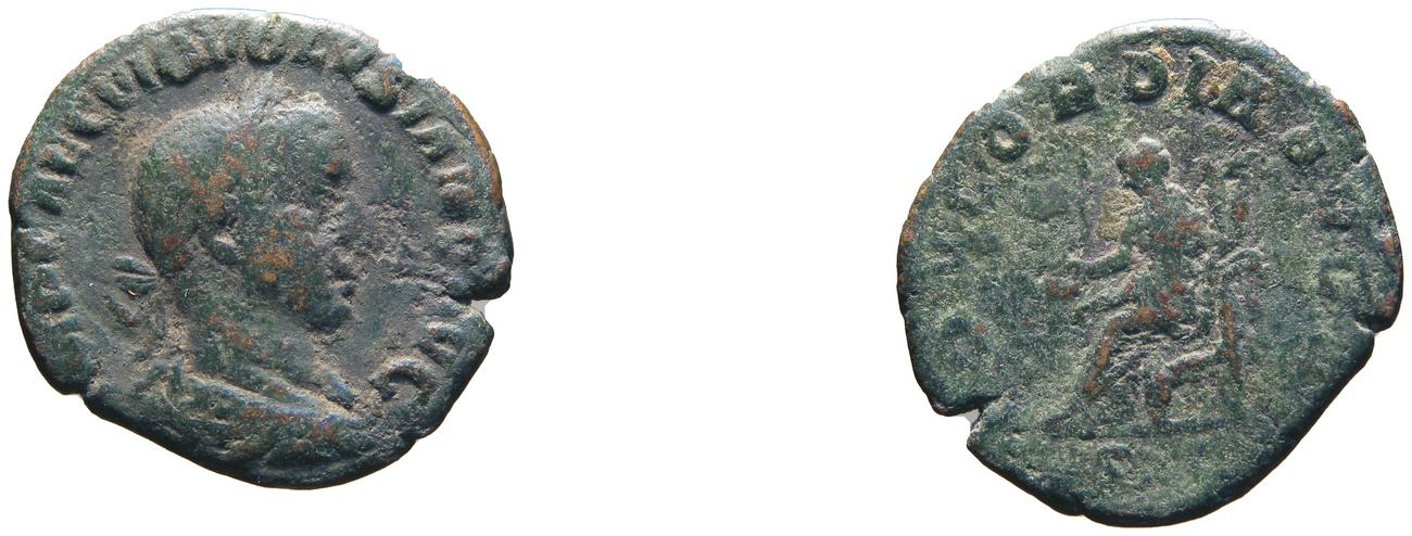 RIC IV Volusian 250A, аверс, bm