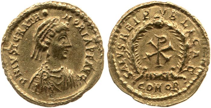 реверс RIC X Valentinian III 2055