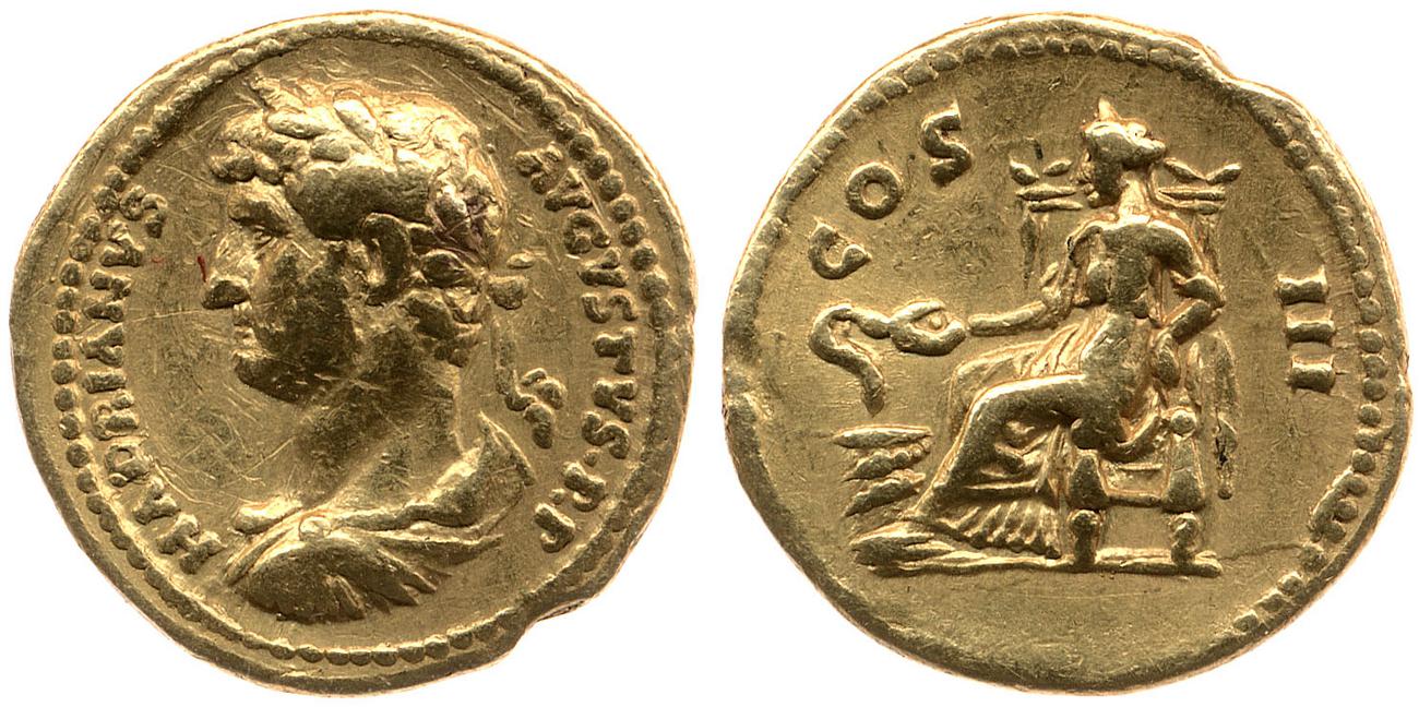 аверс RIC II, Part 3 (second edition) Hadrian 942