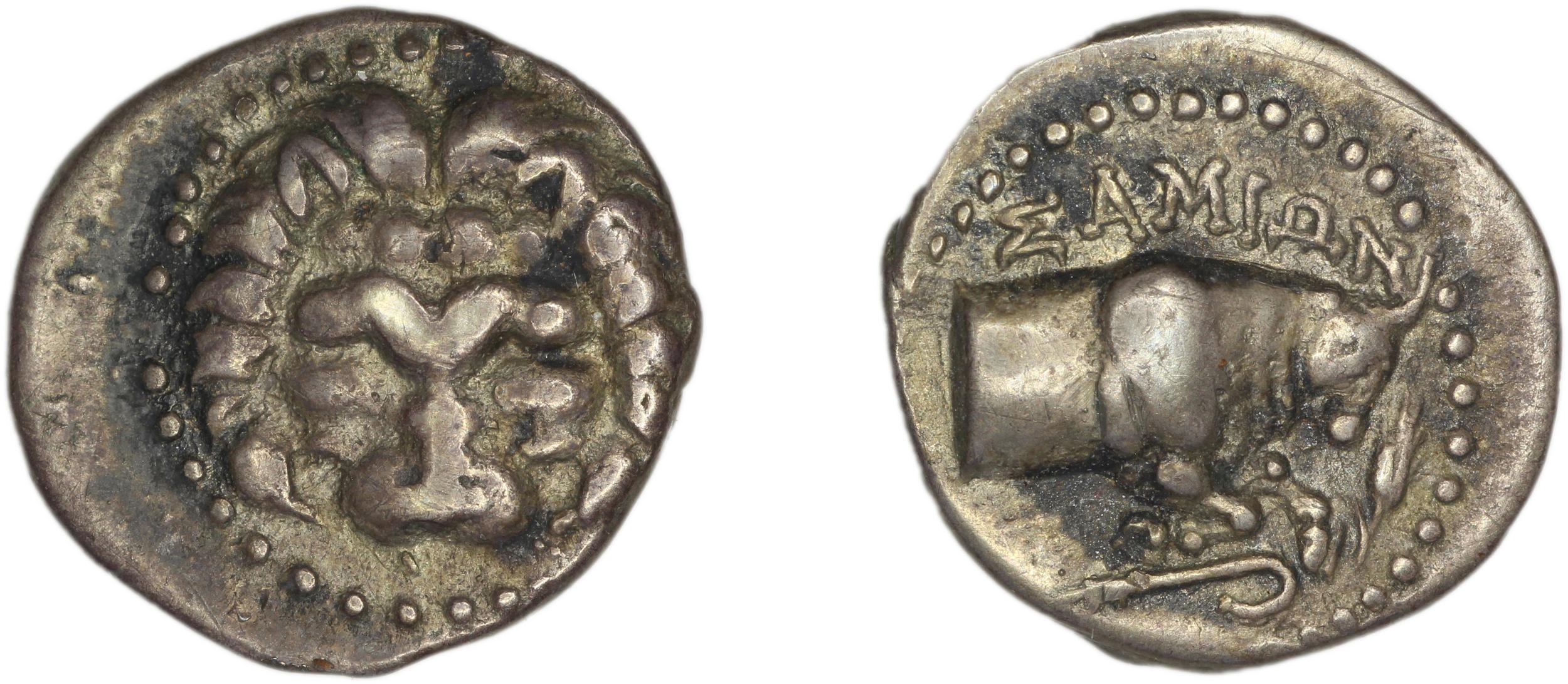 Samos Barron 1966 Last silver tetrobols, аверс, bm