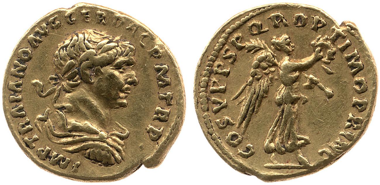 RIC II Trajan 133, аверс, bm